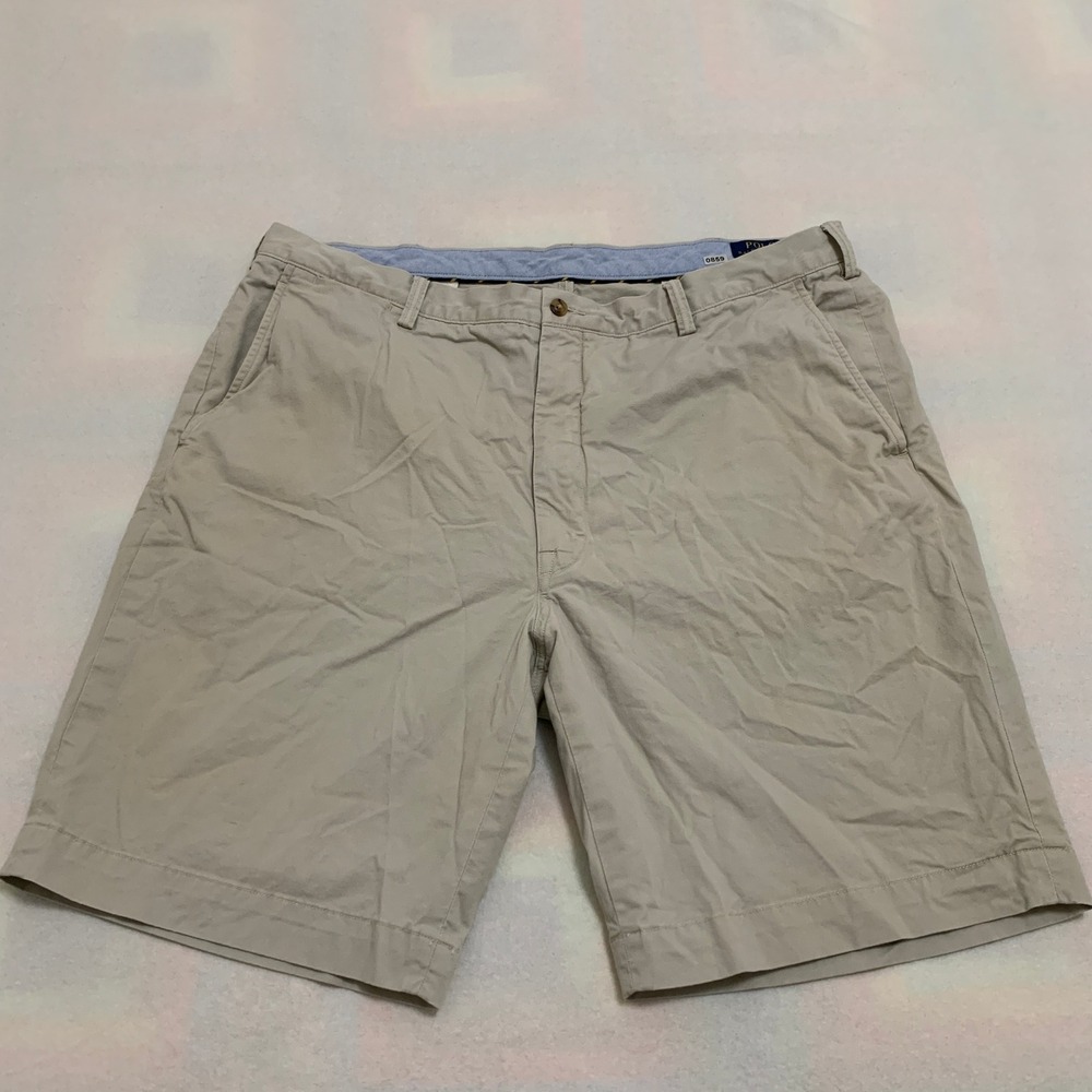 Polo Ralph Lauren Chino Shorts Men's 42T Khaki Stretch Classic Cotton Twill 10"‎